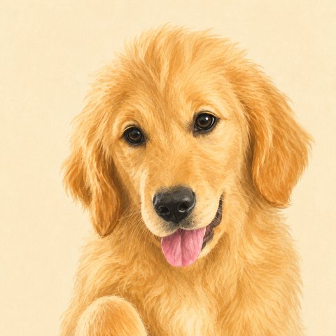 Illustration von Therapiehund Mira